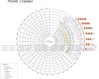 Seguimiento del período imprimible