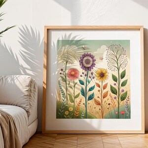 Flowers 2 Wall Art – Printable Nursery Decor for Kids Room | Inspirational Career Poster for Children – Unique Gift