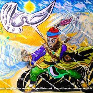 Arte de anime DIGITAL: Sheikh SF "Awakened Mode" (personaje original)