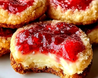 Strawberry Cheesecake Stuffed Berries with Crumble Topping