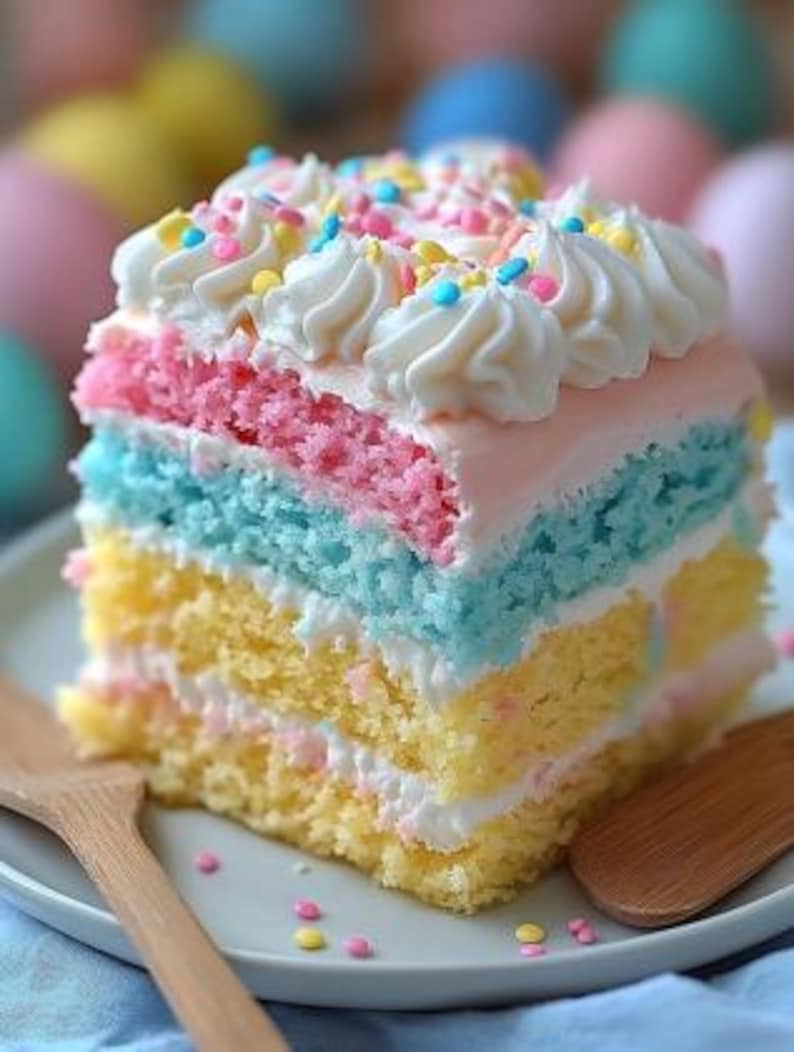 Easter Bunny Poke Cake Recipe Digital PDF Download Etsy