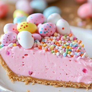 Pink Easter Jell-O Pie Recipe PDF - No-Bake Dessert Guide