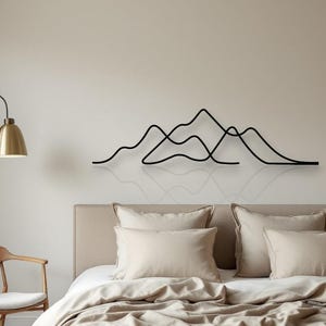 Mountain Wall Art, Mountain Metal Wall Art, Hill Metal Decor, Nature Mountain Metal Decor, Large Mountain Wall Art, Metal Wall Art