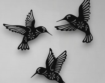 3 Birds Metal Wall Art | Minimalist Bird Silhouette | Nature-Inspired Wall Decor | Indoor & Outdoor Hanging | Housewarming Gift