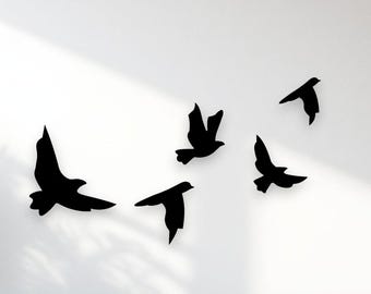 Flock of Birds Metal Wall Art,Steel Birds Wall Decor,Birds Sign,Unique Home Decor,Housewarming Gift,Wall Decoration Suitable for Any Space