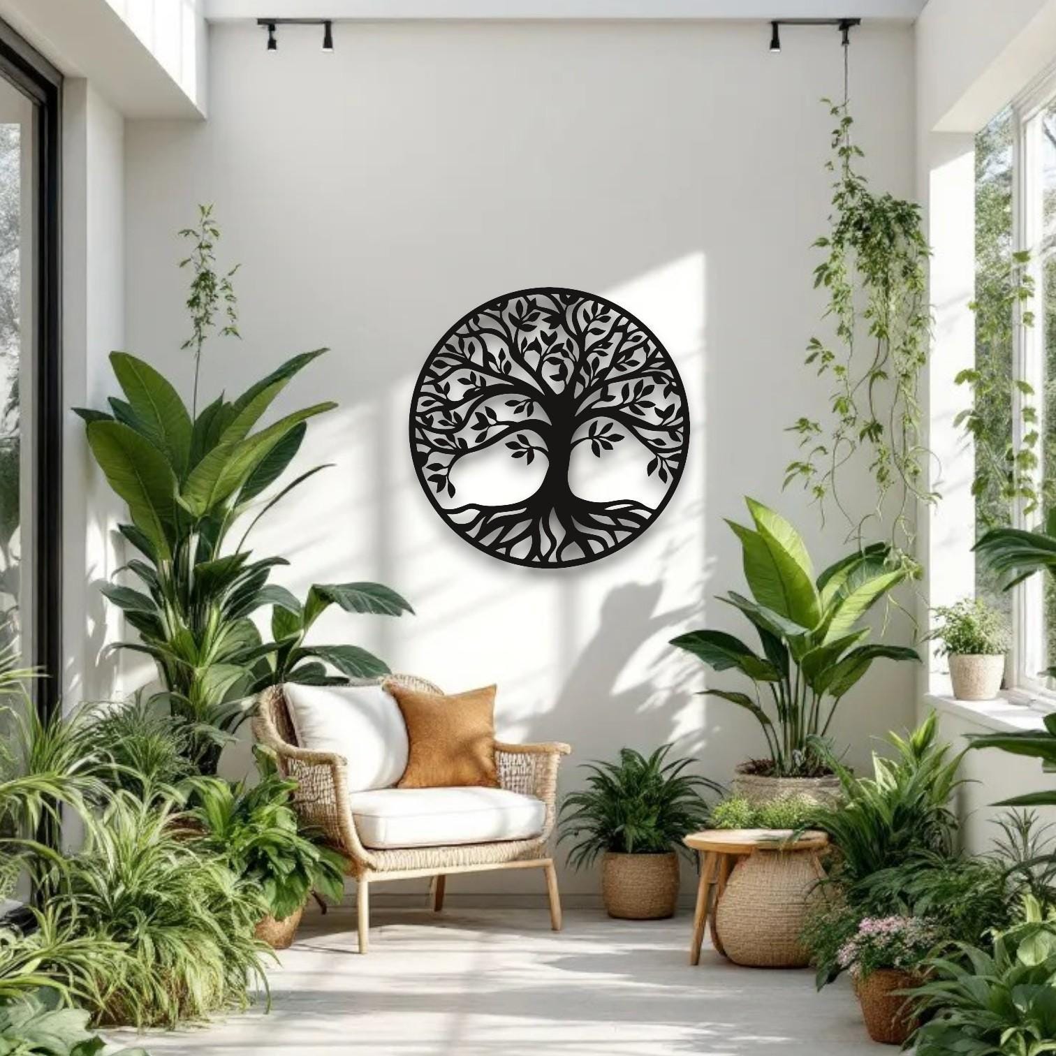 Tree of Life Metal Wall Art | Elegant Family Tree Wall Decor | Nature ...