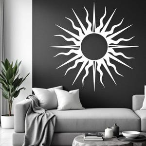 Sun Metal Wall Decor, Heat Colored Metal Sunrise Sign, Garden Wall Art, Handmade Yard Hanging Metal Sunrise Art, Room Decor, Home Decor image 7
