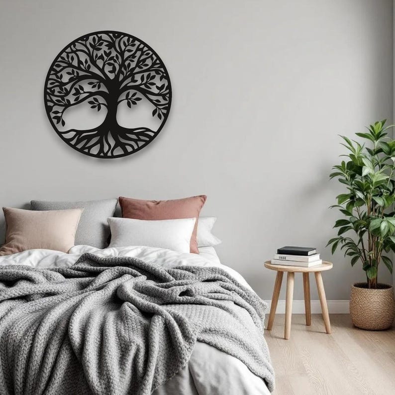 Tree of Life Metal Wall Art | Elegant Family Tree Wall Decor | Nature ...