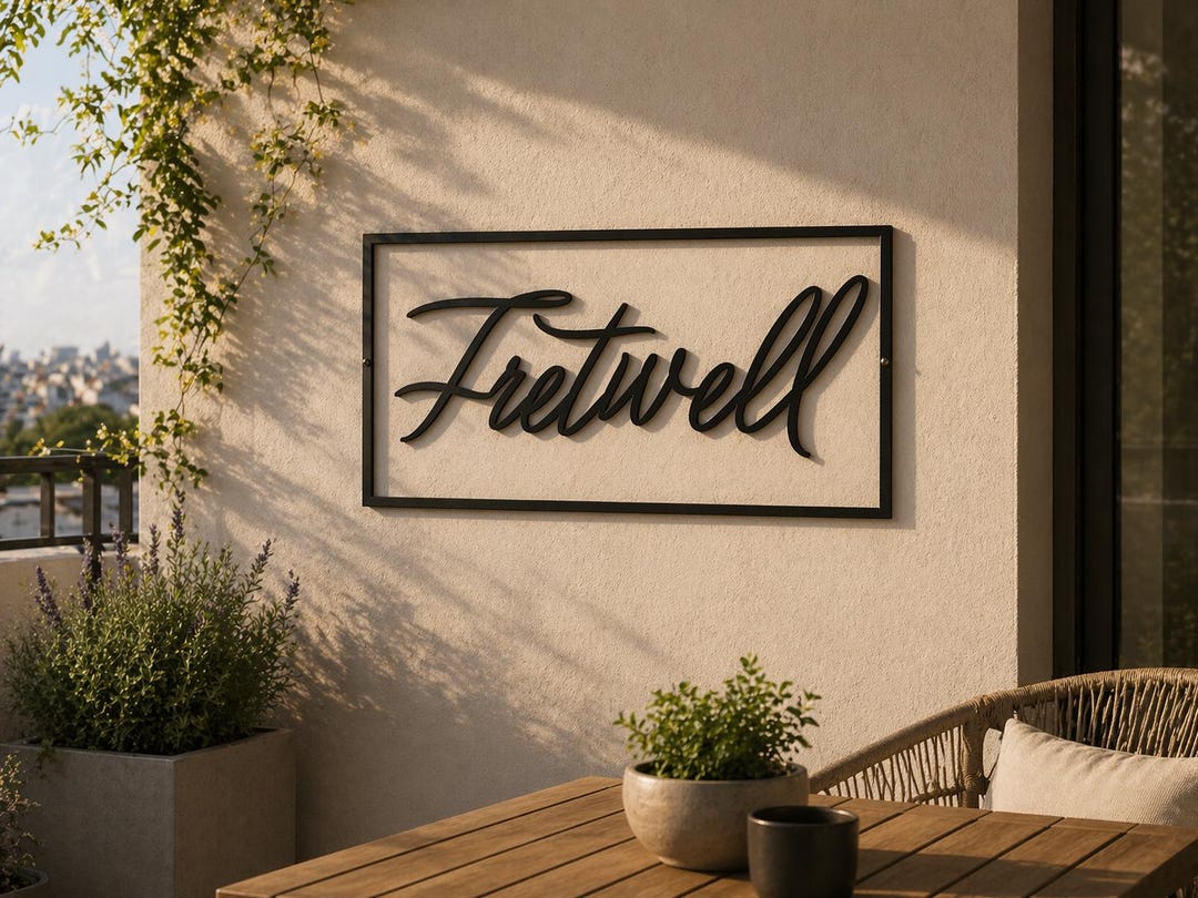Custom Last Name Metal Sign – Personalized Family Name Wall Décor ...