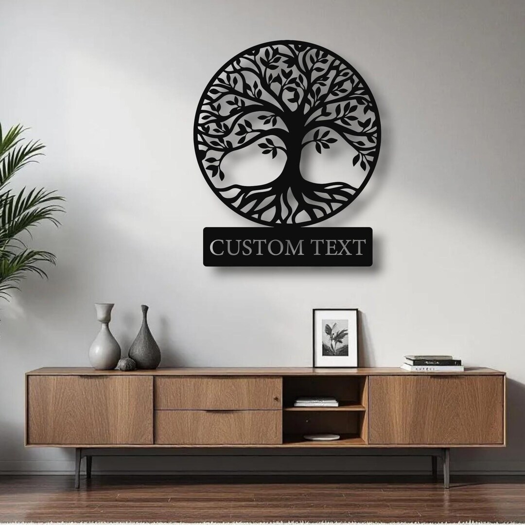 Personalized Tree of Life Metal Wall Art |custom Family Tree Sign |tree ...