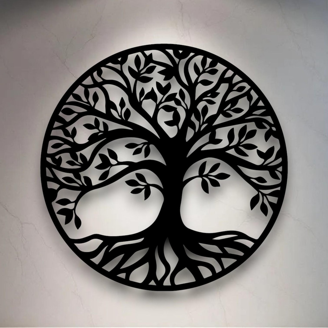 Tree of Life Metal Wall Art | Elegant Family Tree Wall Decor | Nature ...