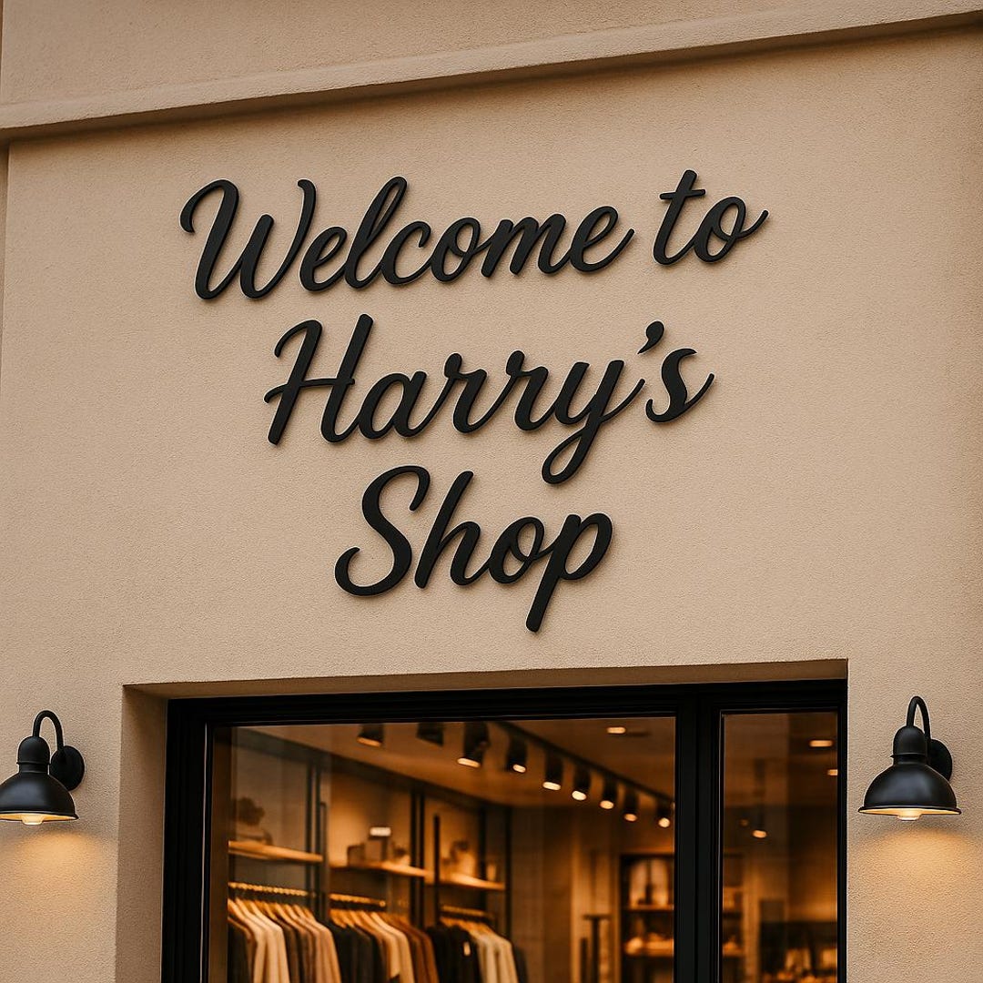 Personalized Metal Name Sign | Custom Script Wall Decor With Your Text ...
