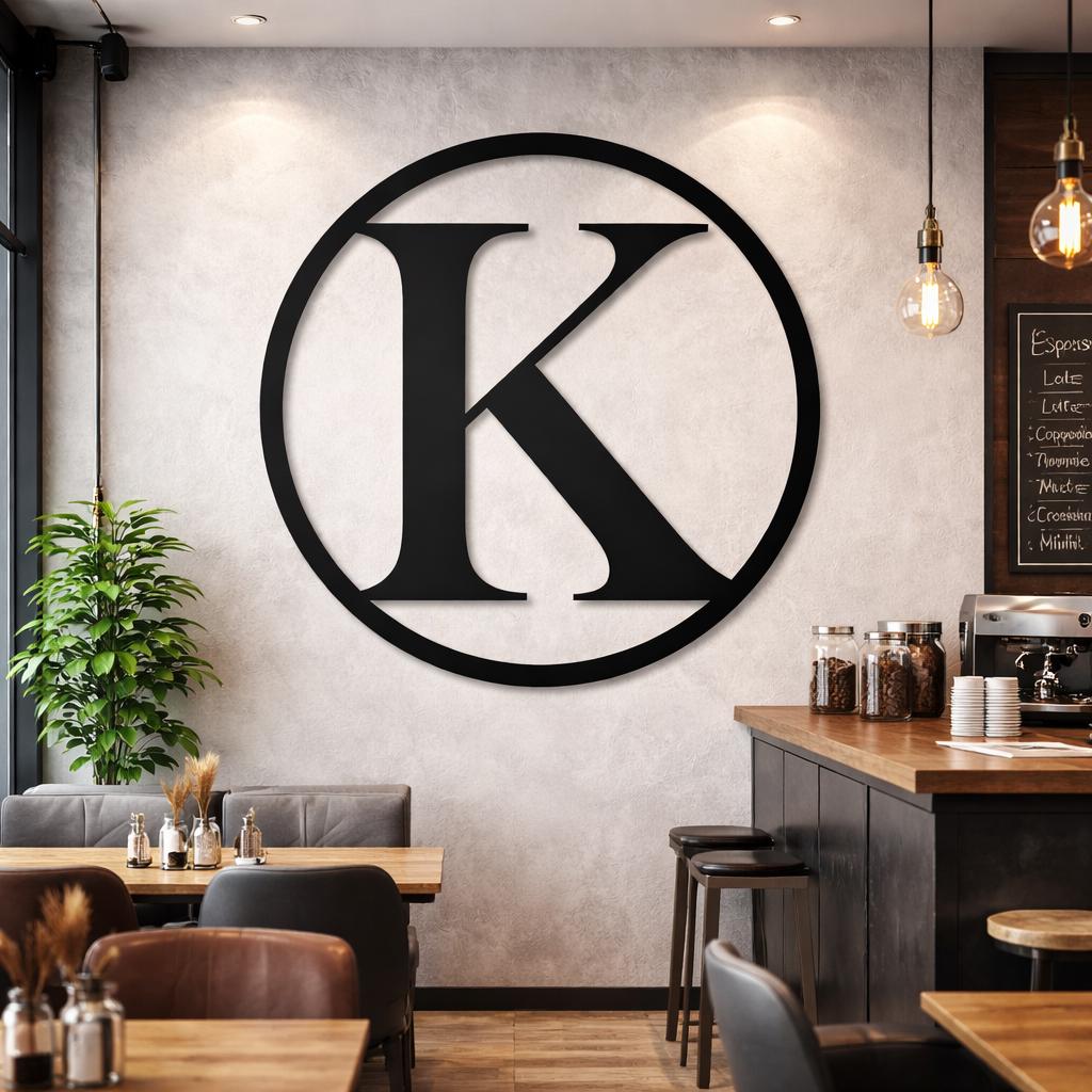 Personalized Metal Monogram Wall Art – Custom Family Name Sign - Etsy