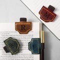 Custom Magnetic Leather Bookmark With Pen Holder, Engraved Bookmark, Gifts For Book Lovers product logo