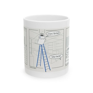 Funny Coworker Comic Ceramic Mug, Office Humor Tea Cup, Hilarious Work Novelty Gift, Sarcastic Boss Present, 11oz, 15oz