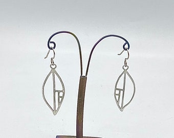 Leaf Fractal Silver earrings