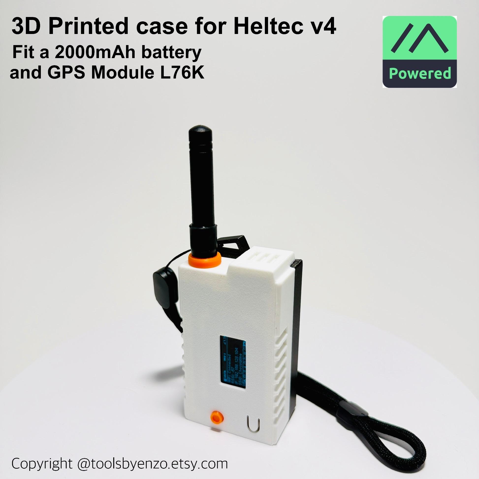 Meshtastic Node – Heltec Lora V4, 2000mah Battery, 3D Printed Case - Etsy