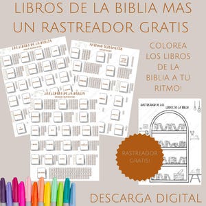 Libros de la Biblia Rastreadores para Colorear, Bible Trackers, Digital Bible Trackers, Rastreador gratis, Actividades para la Biblia