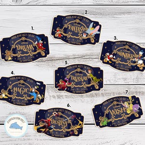 Customize Name Disney Family & Cruise Ship Stateroom Door, Cruise Line Ship Name Door Magnet, Family Cruise Trip, Wish Magic Dream Fantasy