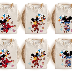 Spiderman Iron Man Mickey Tshirt, Disney Snacks Shirt, Boys Disney Shirt, Disneyland Best Day Ever Tee, Avengers Shirts, Disney Family Shirt
