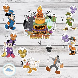Personalized Mickey and Friends Birthday Halloween on the High Seas Disney Cruise Magnet, Halloween Party Family Cruise Ship Stateroom Door