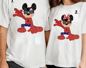Disney Mickey Mouse Custom Spider Man Shirt, Funny Mickey And Minnie T-shirt, Wdw Magic Kingdom Tee, Disney Group Matching Shirt