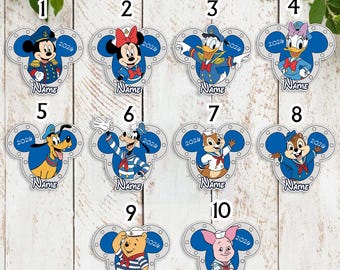All   Characters Cruise Magnet, Mickey & Friends Toy Story Princess Pooh   Cruise Line Magnet, Family Cruise Door Magnet