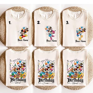 Personalized Disney Birthday Shirt, Best Birthday Ever, Disney Birthday Boy Girl, Disney Birthday Squad, Mickey & Friends Birthday Trip Tees