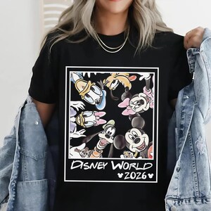 Retro Disneyworld 2026 Shirt, Retro Walt Disney Shirt, Disneyworld Matching Shirt, Disney Vacation Matching Shirt, Mickey And Friends Shirt image 6