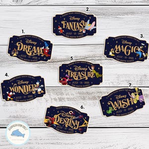 Customize Name Disney Family & Cruise Ship Stateroom Door, Cruise Line Ship Name Door Magnet, Family Cruise Trip, Wish Magic Dream Fantasy
