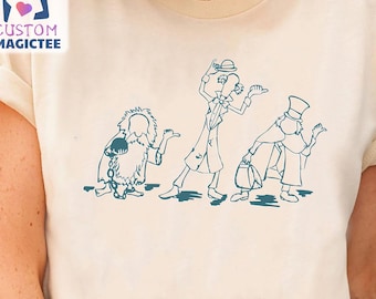 Geborduurd The Haunted Mansion Beware Of Hitch Hiking Ghosts-shirt, Disney Halloween-borduur T-shirt, Magic Kingdom, Disneyland Trip-T-shirt