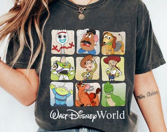 Koszulka Retro Disney Toy Story, Koszulka Disneyland, Prezenty rodzinne na wakacje w Disneylandzie 2025, Magic Kingdom, Koszulka Vintage Disney, Koszulka Buzz Lightyear
