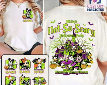 Vintage Disney Halloween 2025 Shirt, Mickey Not So Scary Halloween Party T-shirt, Mickey And Friends Halloween , Halloween Family Matching