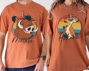Retro Animal Kingdom Shirt, Vintage Hakuna Matata T-shirt, Magic Kingdom Safari Tee, Disney Family Vacation Shirts, Timon and Pumbaa Tee