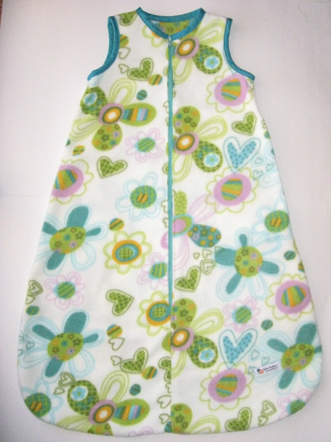 Baby Fleece Sleep Sack Bunting Green Patterned Daisy Size Etsy