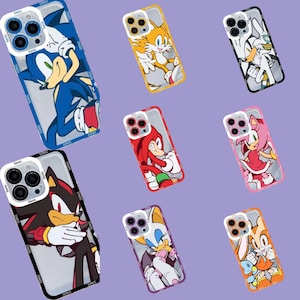 Sonic the Hedgehog Inspired Phone Case Shadow Knuckles Tails Silver ...