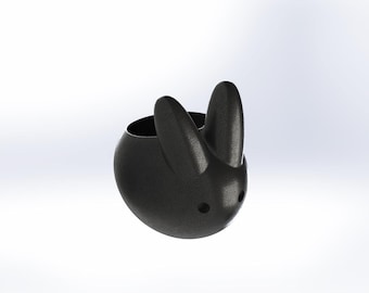 Bunny Candle Holder STL File – Cute 3D Printable Tealight Holder – Easter Home Decor – Bunny Tealight Digital Download