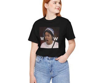 BTS J-Hope WOW Tee, K-Pop Unisex T-Shirt, Iconic Meme Shirt, Short Sleeve Tee, BTS Fan Gift