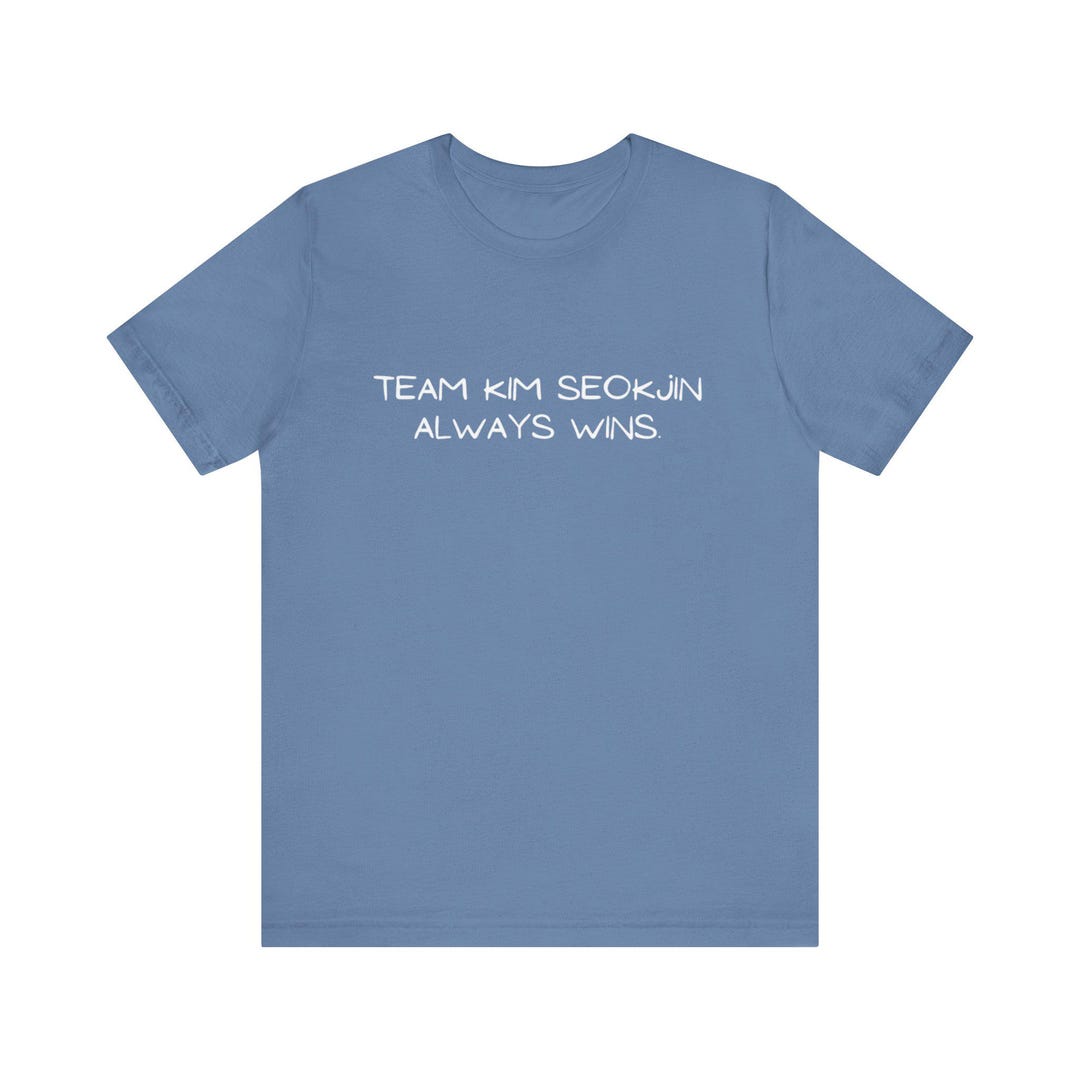 フォトカ付き BTS RUN SEOKJIN Tシャツ JINサイズ 水色 フォトカ付き BTS RUN SEOKJIN Tシャツ Mサイズ 水色 - メルカリ