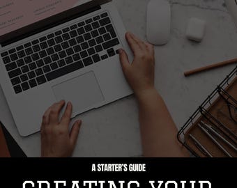 Puede incluir: Un ordenador portátil con teclado y pantalla que muestra un diseño web. El texto en la pantalla dice "We make you stand out!" y "Creative Campaigns". La imagen también incluye un ratón, gafas y el texto "Creating Your Shopify Store."