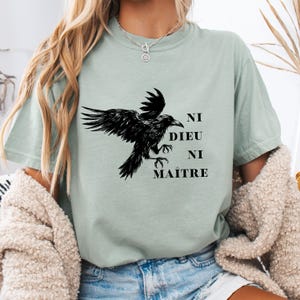 Anti-Authoritarian Shirt, Ni Dieu Ni Maître, No God No Master, Anti Trump Shirt, Leftist Protest Shirt, Anarchist T-shirt, Anti Trump Shirt