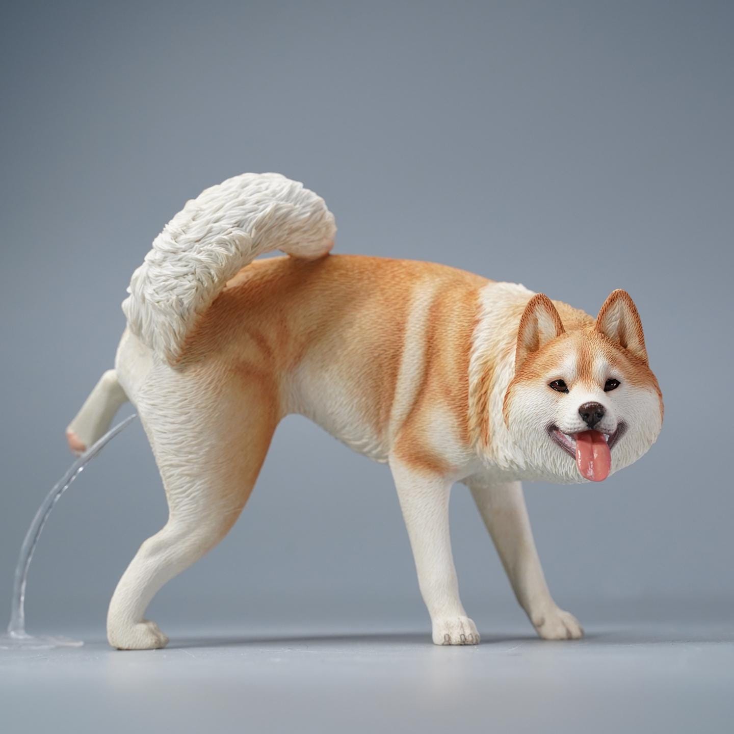 JXK Studio Peeping Husky Dog Figurine, Resin Pet Statue, Dog