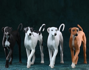 JXK Studio Azawakh Dog Figurine, Resin Pet Statue, Dog Memorial Gift