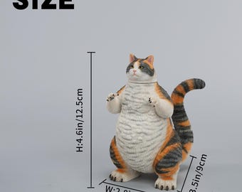 JXK Studio Handmade Catzilla Resin Sculpture, Meowzilla Kaiju Cat