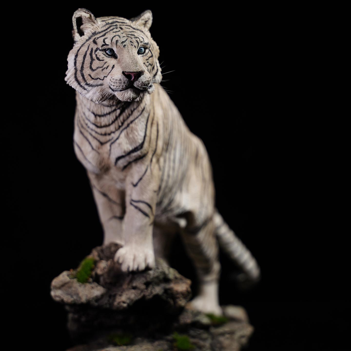 JXK Studio 手作り樹脂製虎の置物 - リアルな野生動物の像 - Etsy 日本
