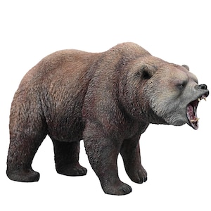 JXK Studio 手作りのヒグマの像 - リアルな樹脂製動物の置物