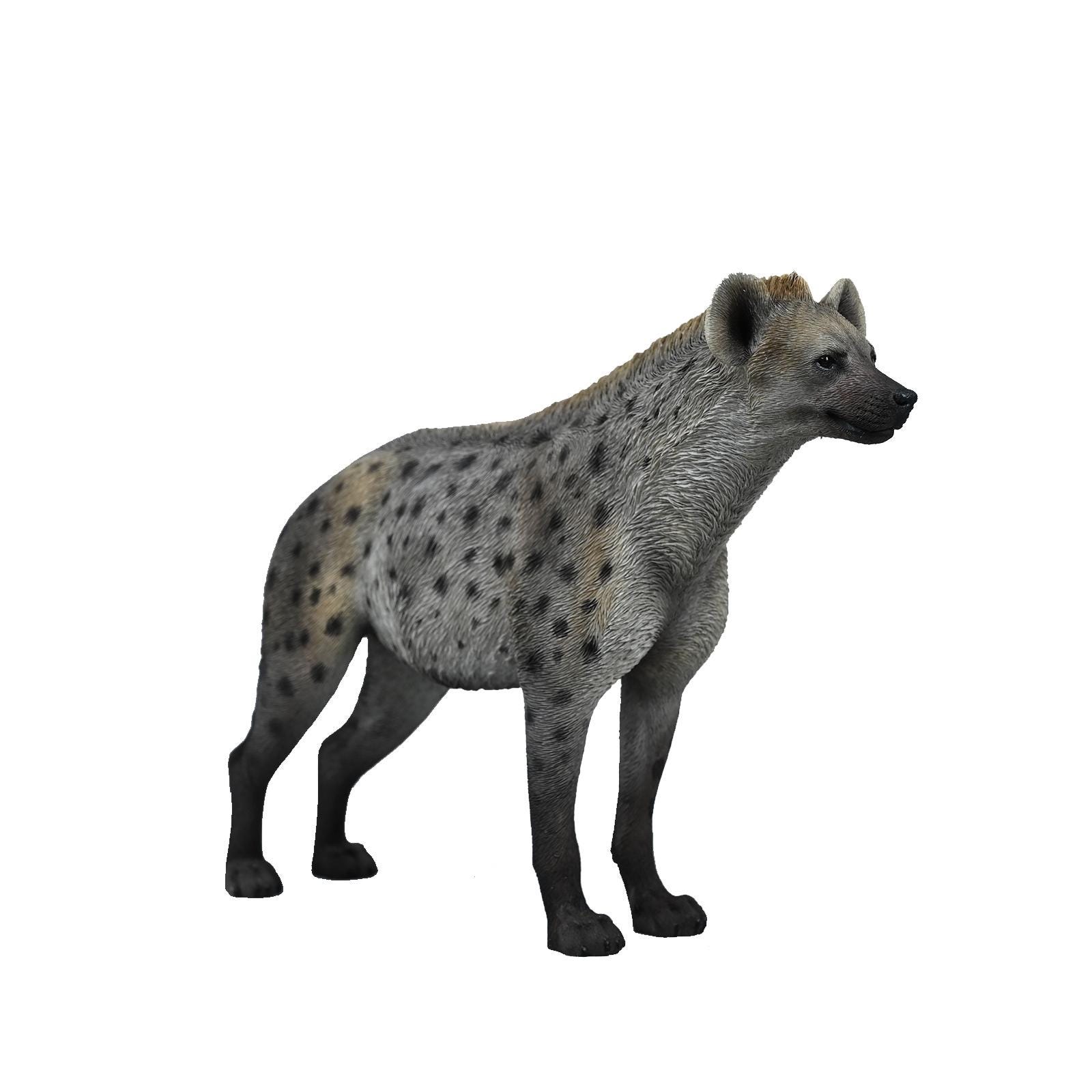 JXK Studio Handcrafted Spotted Hyena Figurine – Realistic Resin