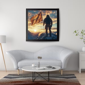 Military Wall Art, Patriotic Wall Art, Veteran Tribute, Gifts for Military Men, Gifts for Military Family, Man of Courage, Digital Download