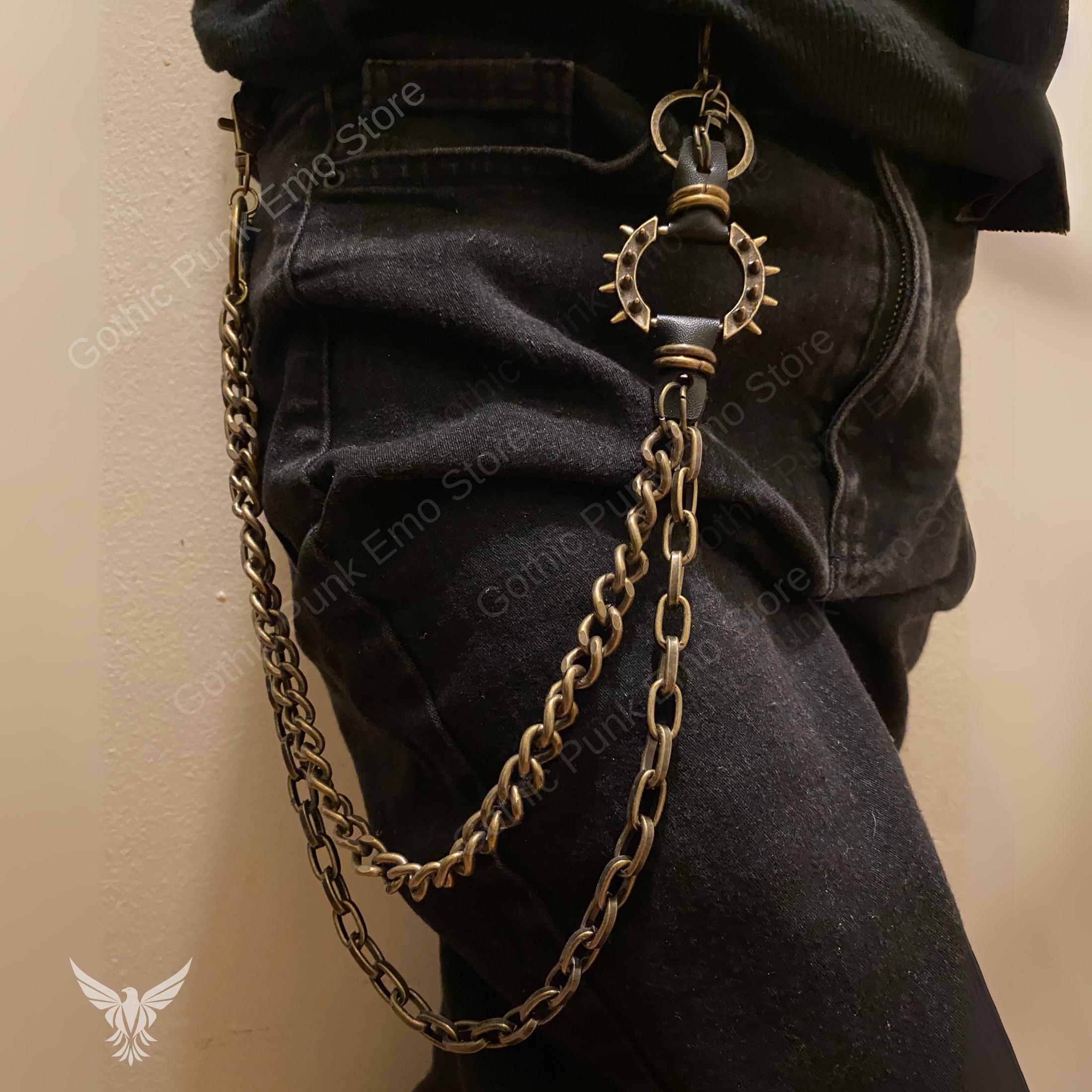 小物 Wallet chain y2k Y2k Wallet Chain - Etsy