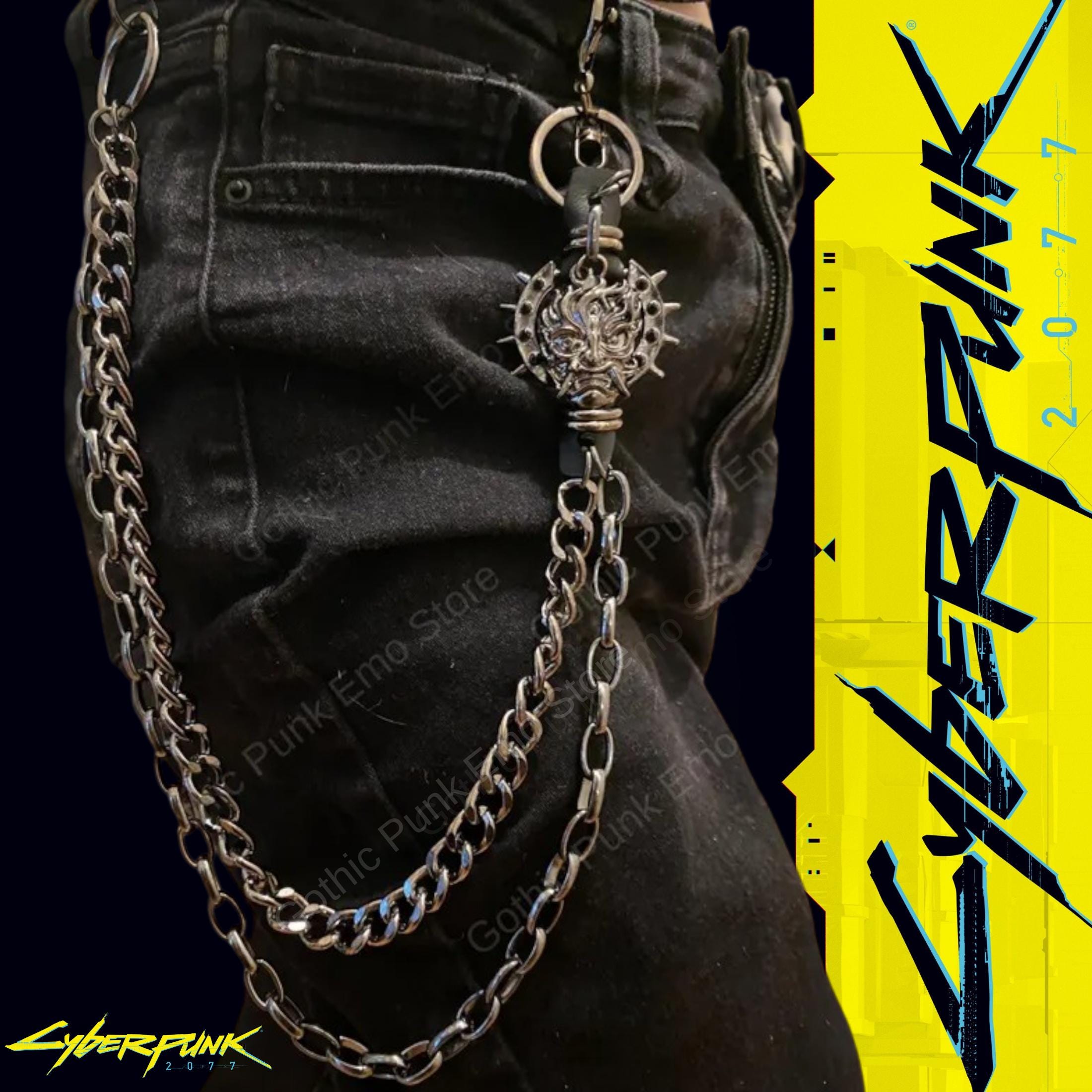 Cyberpunk 2077 Pants Chain: Edgerunner Style, Gothic Biker